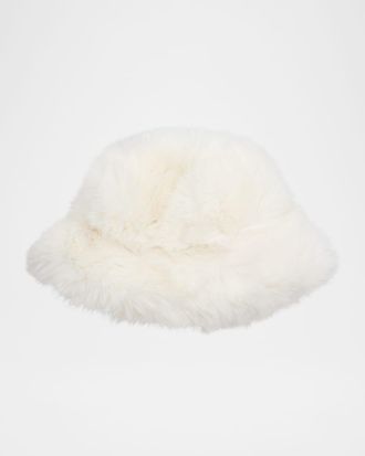 Jocelyn Oversized Faux Fur Bucket Hat