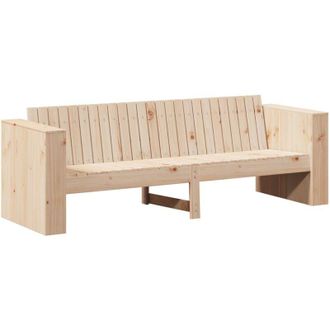 vidaXL Garden Sofa Brown 185.5 x 60 x 62 cm Solid Pine Wood vidaXL