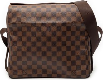 Louis Vuitton Pre-owned Womens Damier Ebene Naviglio - Brown Textile - One Size