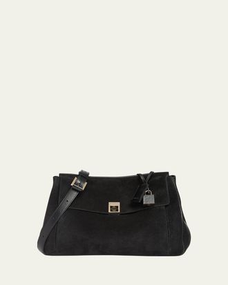 Tom Ford Smooth Suede Shoulder Bag