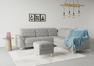 Sit&more Ecksofa »Sinatra L-Form« optional mit Kopfteilverstellung und Armteilfunktion