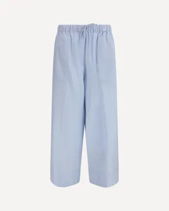 Toteme Cotton and linen blend palazzo Pants Female 36