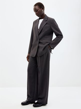 Contemporaine Womens Essential stretch pant Fit: Wide leg, mid rise