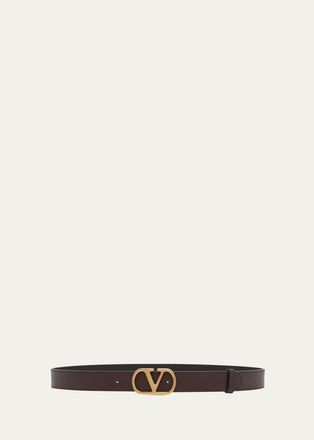 Valentino Garavani VLogo Signature Cut-to-Size Leather Belt, 30MM