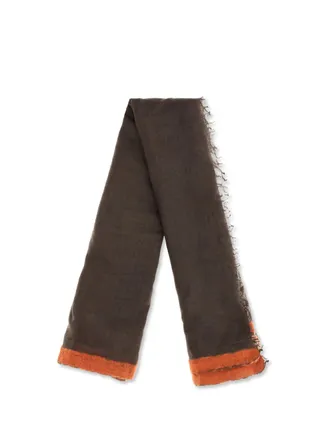 Mirror in the Sky Semi-Felted Cashmere Scarf - Brown