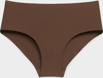 Miiyu Womens Neutral laser-cut Hipster Panties Recycled nylon