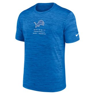 Nike Detroit Lions Velocity Nike Mens Dri-FIT NFL T-Shirt in Blue | NKPQ45A9J-QMV