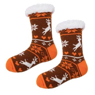 Generic Christmas Slipper Fluffy Socks Men Women Winter Soft Fleece Non Slip Cosy Warm Fuzzy Gift n1