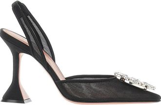 Amina Muaddi Begum Sling mesh slingback pumps Woman 36+