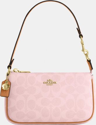 Coach Womens Nolita 19 In Signature Canvas With Charms - Pink - One Size