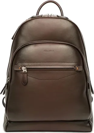 Santoni Backpacks - male - Santoni - Backpacks - Brown - ONE SIZE - Bags