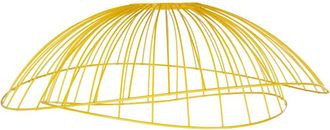 Maisons du monde Pantalla para lámpara de techo de metal amarillo