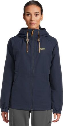 L.L.Bean Mountain Classic Full-Zip Jacket Womens Jacket Nautical Navy : XXS, Nylon