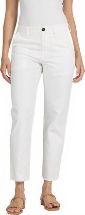 Dear John Denim Portia Mid Rise Pants In Ivory