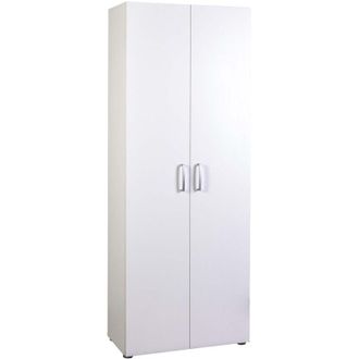 Composad 1PZ ARMADIO MULTIUSO DUE ANTE LINEA CALAMATA cm. 36 x 69,4 x h.181 - bianco