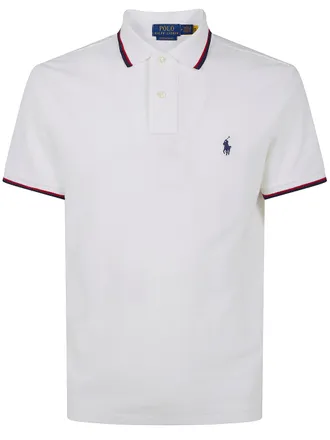 Ralph Lauren Short Sleeves Knit Contrast Polo Shirt