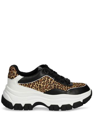 Guess Co animal-print sneakers - Black