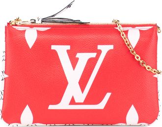Louis Vuitton Pre-owned Womens Monogrammed Leather Pochette - Red Textile - One Size