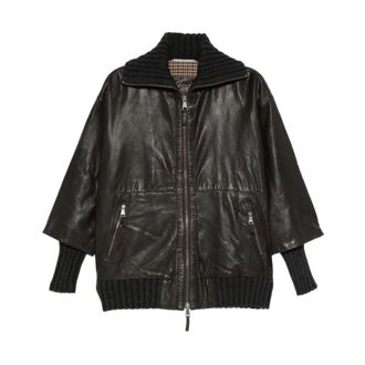 The Jack Leathers Mujer, Chaquetas, Marr&oacute;n, Talla: S