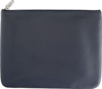 Royce New York Leather Zippered Travel Organizer Pouch