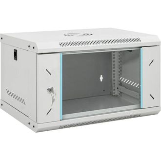 vidaXL Armadietto di Rete a Parete 6U da 19 IP20 53x40x30 cm - Vidaxl