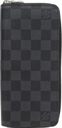 Louis Vuitton Black Damier Graphite Long Wallet (Bi-Fold) (Pre-Owned)