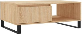 vidaXL Mesa de centro madera de ingeniería roble Sonoma 90x60x35 cm vidaXL