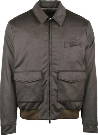 LUIGI BORRELLI NAPOLI Aviator Jacket - Heren - Bomber jackets - Bruin - 2XL - Jassen