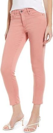 AG - Adriano Goldschmied The Prima Mid Rise Crop Cigarette Jeans in Sulfur Pink Ast at Nordstrom Rack, Size 24