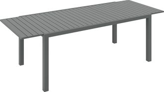 OUTSUNNY Mesa De Jard&iacute;n Extensible Mesa De Comedor Exterior Mesa De Terraza Rectangular Para 6 -8 Personas Con Marco De Aluminio Carga 50 Kg 180/240x94x73 Cm
