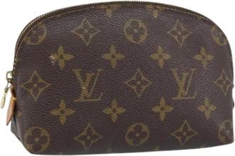 Louis Vuitton Pre-owned Canvas Clutch - Dames - Vintage Clutch - Bruin - ONE Size - Vintage