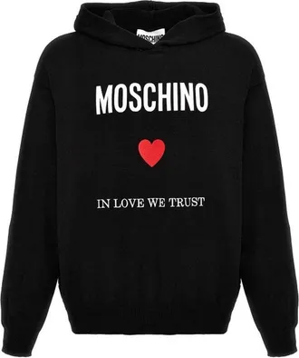 Moschino Couture In Love We Trust Hooded Sweatshirt
