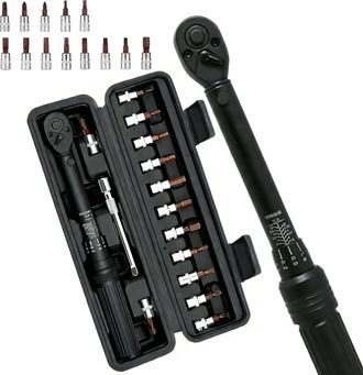 OEM Juego De 15 Llaves Dinamom&eacute;tricas Para Bicicletas Y Motocicletas, 1/4 De Pulgada, 2-24 Nm, Herramienta De Precisi&oacute;n Para Cambio De Neum&aacute;ticos De Bicic