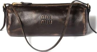 Miu Miu Aged Effect Nappa Leather Pouch Bags