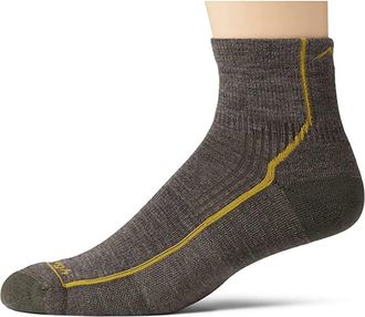 Darn Tough Hiker 1/4 Socks Cushion Mens Quarter Length Socks Shoes Taupe : XL (US 12.5-14.5), Wool/Spandex/Nylon