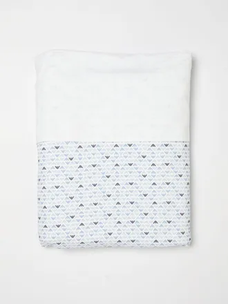 Emporio Armani Copertina in cotone con monogram stampato