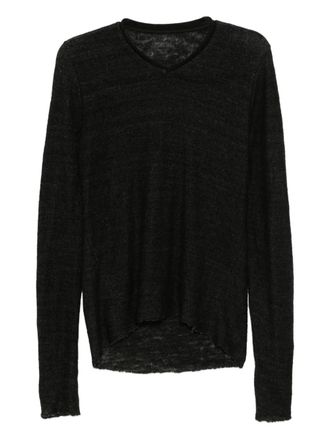 Ma+ long sleeve tight T-shirt - Black