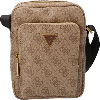 Guess Vezzola Smart Crossbody Tas - Heren - Schoudertassen - Bruin - ONE Size - Leer - Tassen