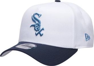 New Era Womens Chicago White Sox White Sox 9Forty A-Frame Cap - Adult White/Navy/Blue