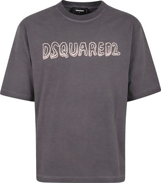 Dsquared2 T-shirt con logo - Grigio
