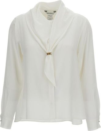 Max Mara White Regular Solid Shirt