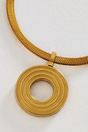 Anthropologie Water Resistant Initial Necklace