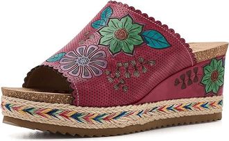 L'Artiste by Spring Step Delraybeach Womens Sandals Fuchsia : EU 42 (US Womens 10.5-11) M, Leather