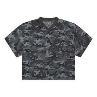 Denim Tears Camo Cotton Wreath Mesh Football Top Black Black Camo SS25TKJ12312163