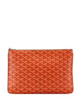 Goyard 2020 Goyardine Senat MM clutch bag - Orange