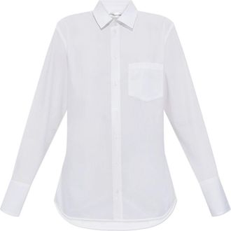 Victoria Beckham katoenen shirt - Dames - Overhemden - Wit - M - Katoen - Overhemden