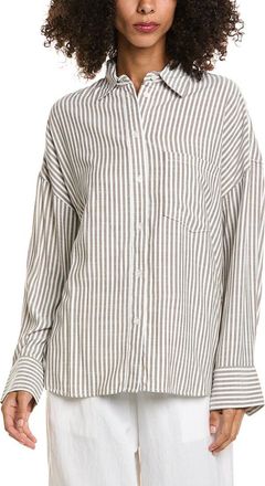 Max Studio Oversized Button-Up Shirt