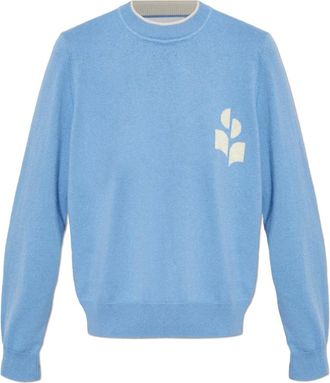Isabel Marant Round-neck Knitwear, female, Blue, Size: XS Lanta sweater