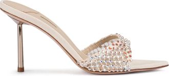 Le Silla 80 mm Gilda verfraaide sandalen - Beige