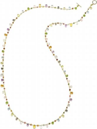 Amelia Rose Womens Wildflower Necklace In Gold